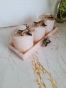 Resin 3 Jar Rectangle Tray