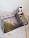 Laser Modern Cut Leatherette Tray 