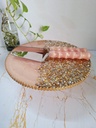 Shimmery Orange Cake Stand 