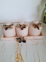 3 Jar Rectangle Platter