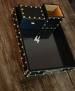 Gold Studded Leatherette Tray