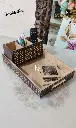 Leafy Laser Cut Leatherette Tray