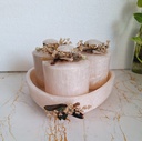 3 Jar Triangle Tray (Resin Jar)