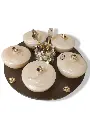 Revolving 5 Bowl Resin Platter