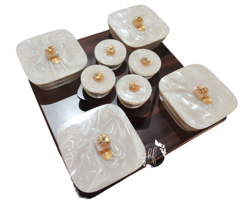 Revolving 4+4 Bowl Buffet Platter