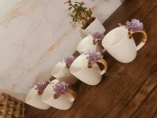 Golden Wired Mugs