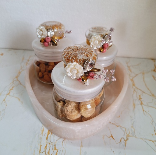 3 Jar Triangle Tray (Glass Jar)